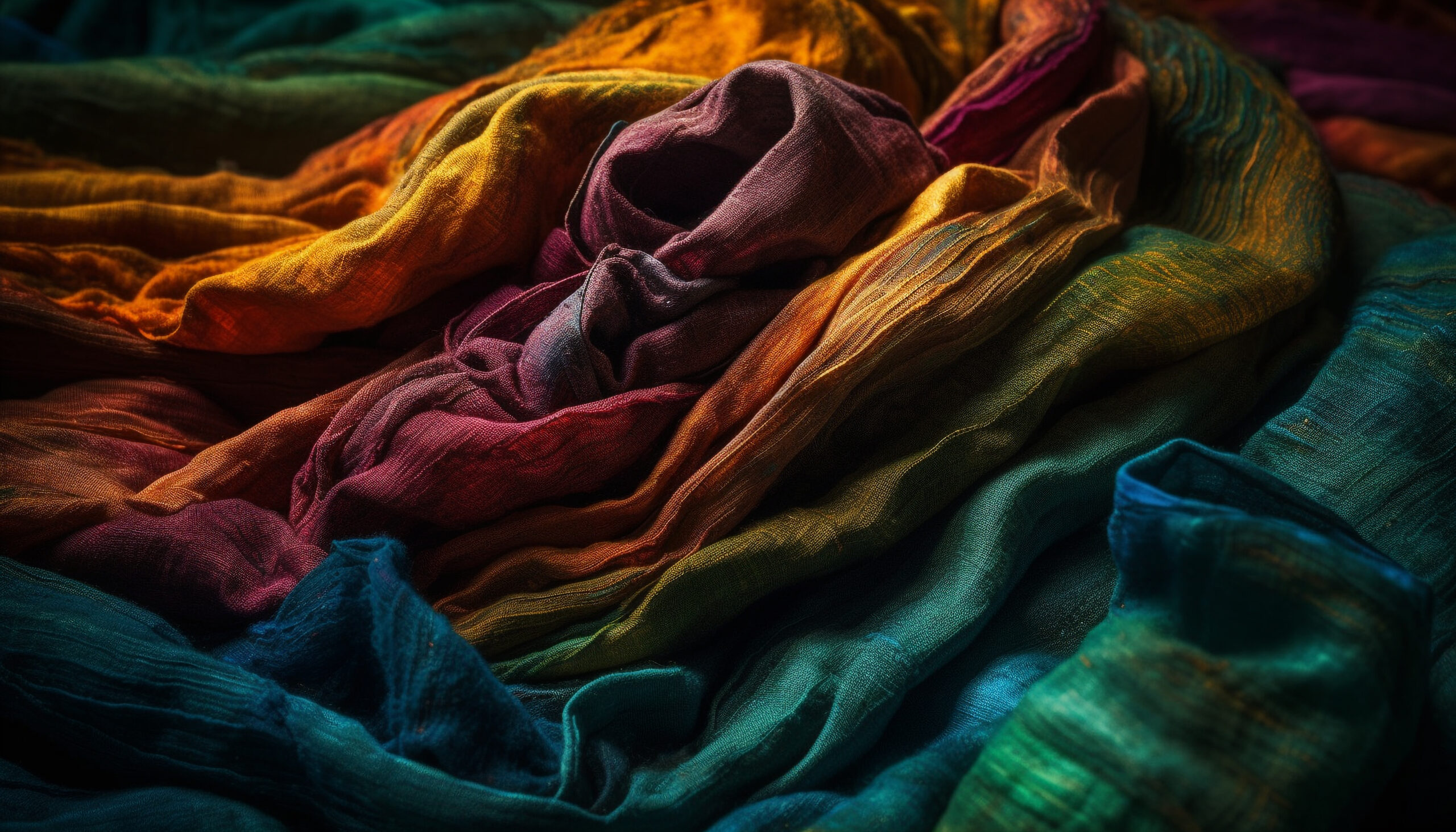 vibrant wool shawl woven with intricate embroidery generated by ai